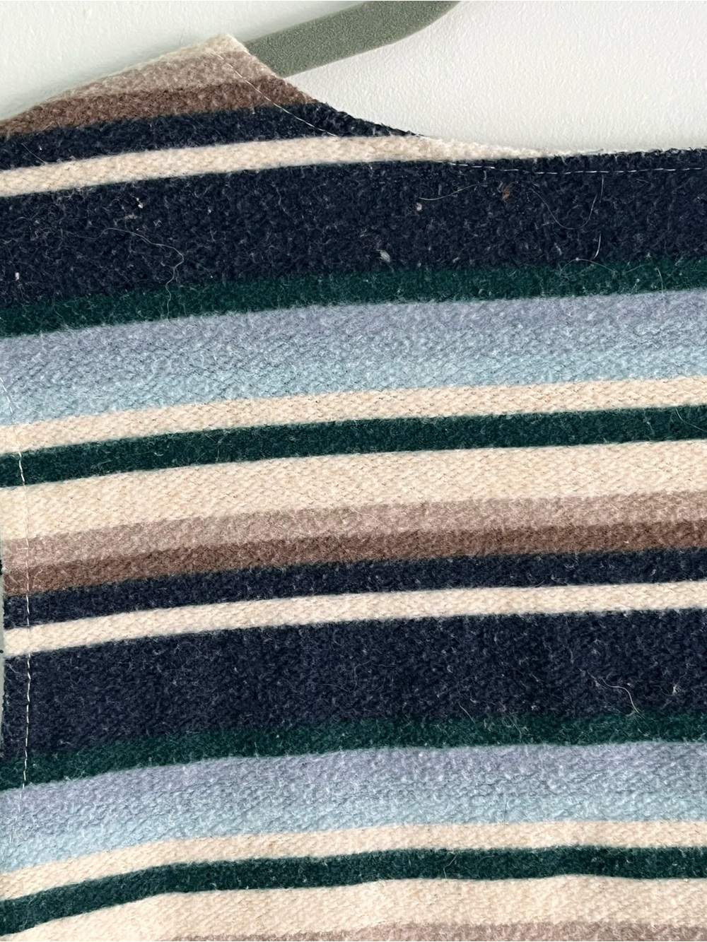 Vintage Coastal Cowgirl Striped Fringe Button-Front Vest Y2K Surfer Tapestry - Picture 10 of 12